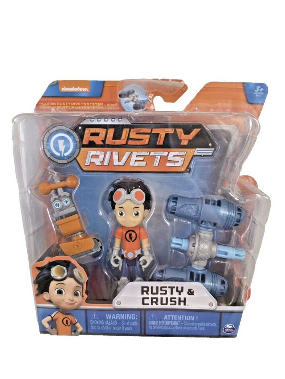 Nickelodeon Rusty Rivets Rusty & Crush System Build Spin Master NEW